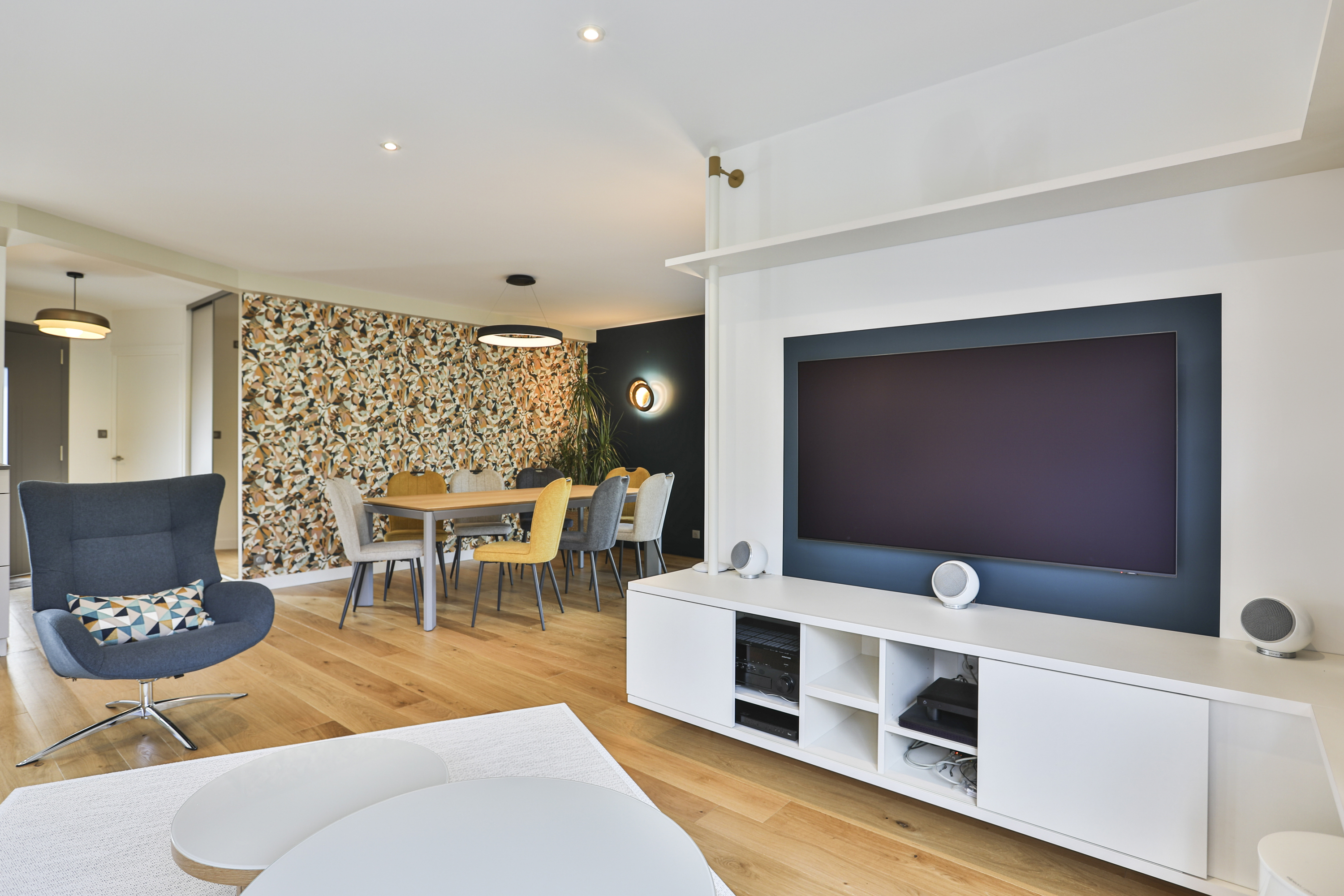 Rénovation d’un espace de vie lumineux et raffiné